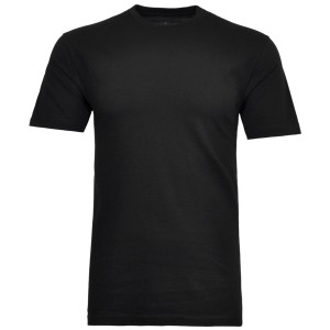 T-shirt bianca in cotone con scollo rotondo per giardino e tempo libero.