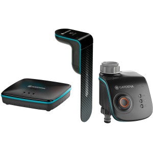 Gardena Smart Sensor Control Set: Controllo irrigazione con sensore, water control e gateway.