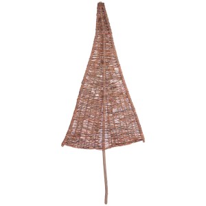 Brise-vue Videx Garden en saule forme sapin, 200x80cm, pour balcon et jardin.