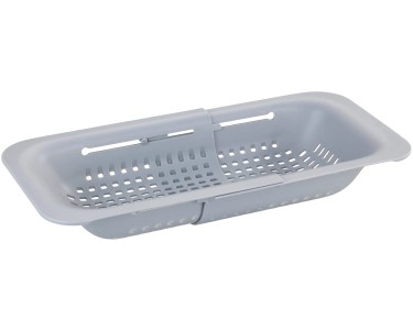 Scolapasta Estensibile Collapsile Per Lavello, Da 36,8 A 49,5 Cm, Grigio, Senza BPA, Lavabile In Lavastoviglie - 2
