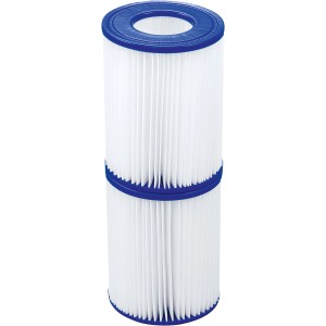 Bestway Cartuccia filtro piscina tipo II, confezione da 2 per acqua pulita.