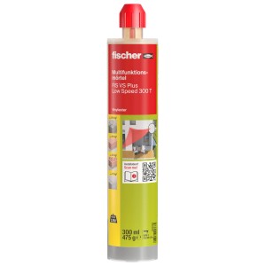 Cartuccia malta iniezione Fischer FIS VS Plus 300 T per fissaggio barre filettate in calcestruzzo/muratura, 300ml.