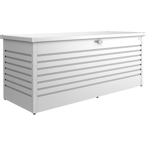 Biohort Box da giardino Gr. 200 in argento metallizzato: box universale in lamiera d'acciaio per giardino e tempo libero.