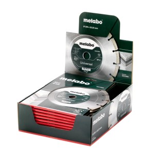 Disques diamant Metabo SP Promotion, 230mm, en présentoir de vente.