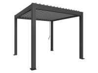 Biohort Pergola dunkelgrau-metallic 3 x 3,5 m