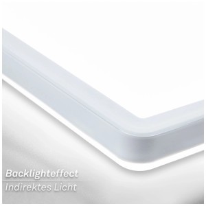 Panneau LED blanc Brilo® Tava A, 20x58cm, avec lumière indirecte.