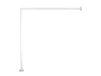 MSV Eck-Duschstange Aluminium Weiss 80 x 80 cm MSV Eck-Duschstange Aluminium Weiss 80 x 80 cm