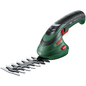 Bosch Isio cisaille à gazon et taille-buissons sans fil avec étui souple, vert/noir.