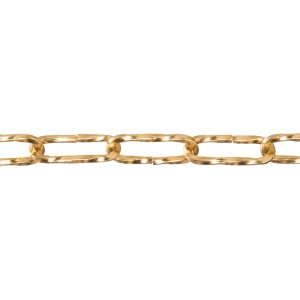Catena decorativa Conacord in acciaio, ritorta, Ø 3,5 mm, color ottone.