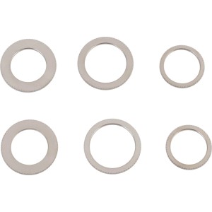Set anelli di riduzione LUX-TOOLS, 6 anelli in ottone per lame circolari e troncatrici.