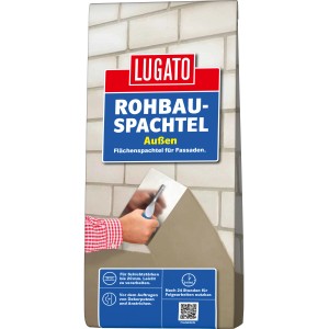 Sacco di stucco per superfici esterne Rohbauspachtel Aussen 5 kg, adatto per lavori di facciata.