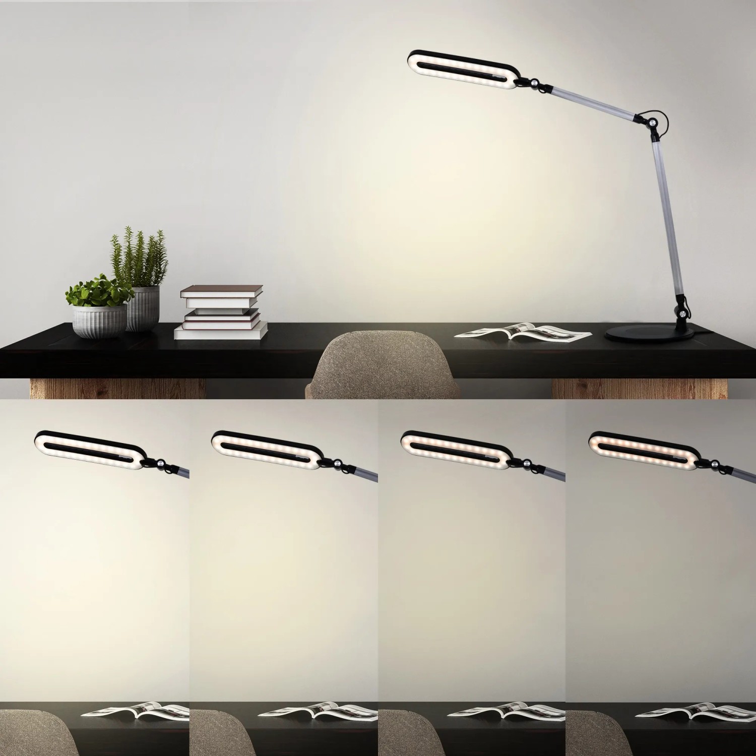 BRILONER Mini lampada da tavolo a LED ricaricabile IP44, luce colorata e bianca, lampada da