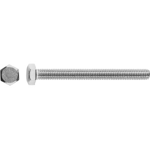 Vis à tête ronde LUX zinguée M8 x 60 mm à filetage partiel, idéale pour les constructions lourdes.