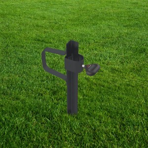 Pointe à gazon Doppler, anthracite, pour tubes jusqu'à 3,2 cm. Support de parasol pour une utilisation flexible dans le jardin.