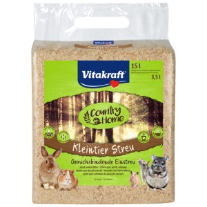 Lettiera per piccoli animali Vitakraft, 15 l, lettiera antiodore per roditori in sacco trasparente.