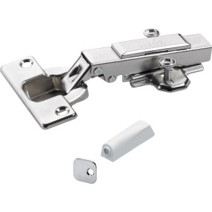 Set cerniere a scomparsa Hettich Push to open per ante esterne, incl. cerniere, apriscatola e contropiastra.