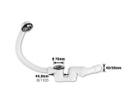 Excentergarnitur 44,8 mm (G 1 1/2) Weiss