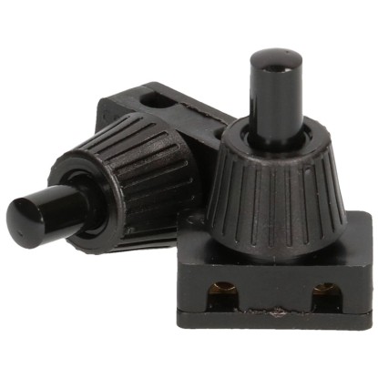 Interruttore con dado isolante Nero 2 pz