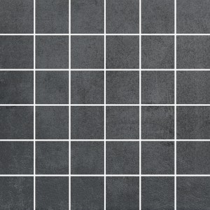 Mosaïque Pronto Nero, 30x30 cm, aspect béton foncé pour mur et sol.