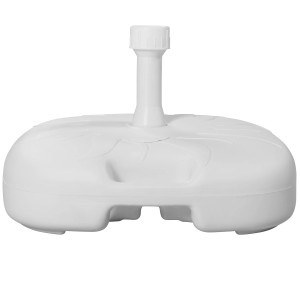 Base di riempimento Doppler HDPE bianca, 20 l, per ombrelloni fino a 180 cm, categoria portaombrelli.