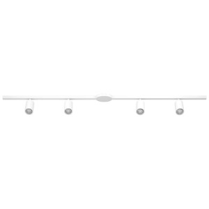 Weisses Eglo EasyTrack Schienensystem mit 4 Spots. Flexibles Beleuchtungsset für individuelle Lichtgestaltung.