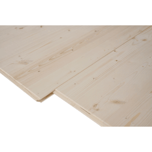 Pannello a 3 strati Binderholz, abete, 1,9x62,5x250 cm, con linguetta e scanalatura