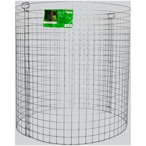 Composteur en fil de fer galvanisé, Ø 95 cm, hauteur 95 cm, pour le compostage au jardin.