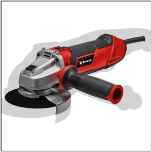 Meuleuse d'angle Einhell TE-AG 125/1010 CE Q, rouge/noir, avec poignée supplémentaire. Pour tronçonner et meuler.