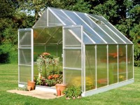 Halls Gewächshaus Magnum 108 Stegdoppelplatten Alu 8,3 m²