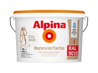 Alpina Renovierfarbe RAL 9010 Weiss 10 l