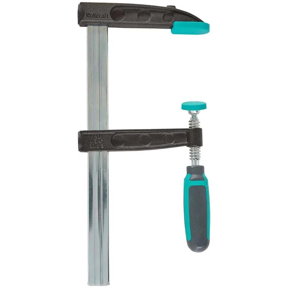 wolfcraft 2 Einhandzwingen PRO MAX I 8662060 I 250 kg Spannkraft für höchste professionelle Ansprüche I hohe Haltekraft I 450 mm Spannweite I Made in Europe