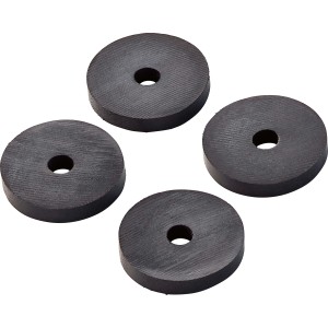 Set da 4 rondelle per rubinetti in gomma, set di guarnizioni per valvole in impianti di acqua potabile.