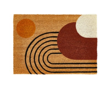 Paillasson Andiamo Easy Intérieur Extérieur 90x150cm Marron - Dos Antidérapant Et Résistant