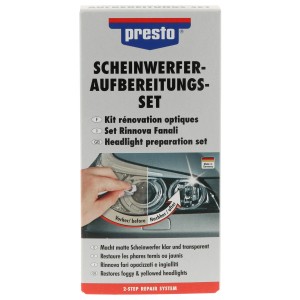 Kit Presto per la lucidatura dei fari auto, per pulire e sigillare.