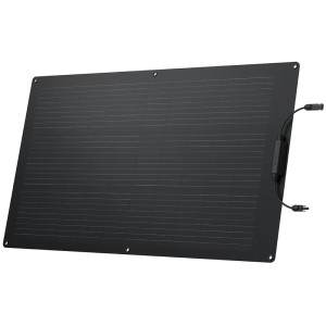 Pannello solare EcoFlow flessibile nero da 100W. Ideale per impianti solari.