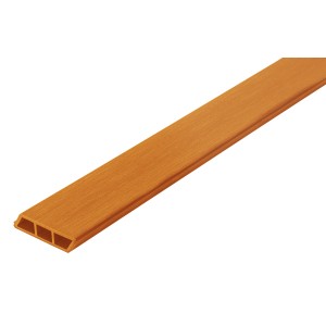Bande de finition WPC en beige Bangirai, 300cm, pour terrasse.