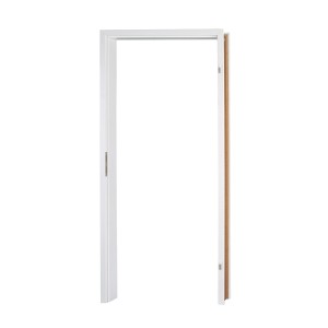 Telaio porta bianco (61x198,5x18,5 cm) per battuta sinistra/destra, decoro simile a RAL 9010.