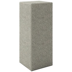 Palissade en pierre naturelle gris anthracite, 25x9,5x9,5 cm, pour bordures et jardins.