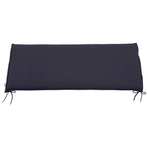 Cuscino per panca Doppler Life, antracite, per panca a 2 posti, 46x120 cm. Cuscino con lacci.