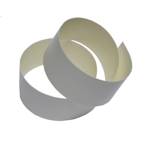 Bordo per mobili Praktikus bianco, larghezza 40mm, arrotolato. Per piani di lavoro e progetti fai-da-te.