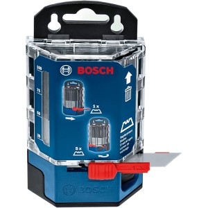 Lame trapezoidali Bosch Professional in dispenser, 50 pezzi. Lame di ricambio per coltelli.