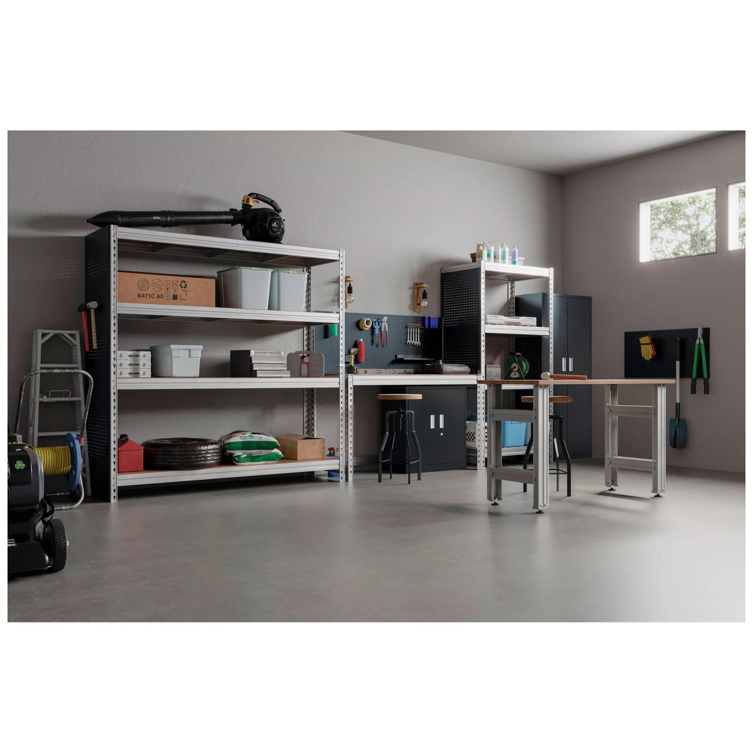 Bullrack Mobile Rack AR Shelving Pro Series Schwerlastregal Bullrack Rivet verzinkt 200 x ...