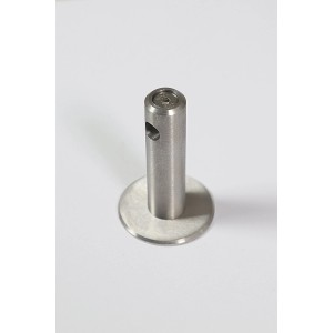 Console ronde en acier inoxydable V2A, support mural 75mm pour main courante.