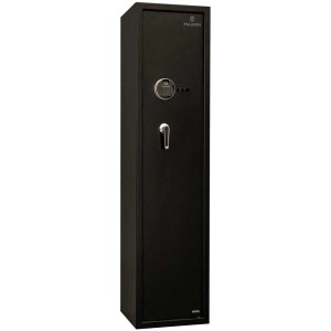 Armoire à fusils noire Paladin ARS 1.0 avec lecteur d'empreintes digitales pour 4 armes longues.