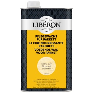Cera per la cura del parquet Liberon, rovere chiaro, latta da 1 litro. Olio per legno per la cura e la protezione dei pavimenti in legno.