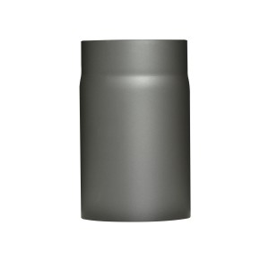 Firefix Rauchrohr, gemufft, dunkelgrau, Ø 150 x 250 mm, für Kamin und Ofen.