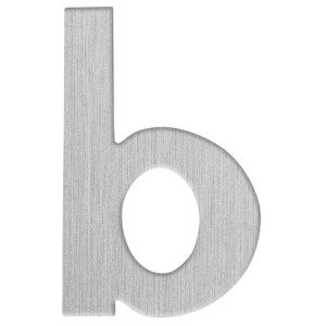 Alpertec numéro de maison minuscule b en acier inoxydable
