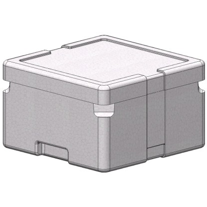 EPS-Isolierbox Polystyrol Weiss 4 l