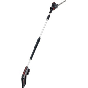 Taille-haies sur perche à batterie Al-Ko HTA 1845 avec batterie, compatible Bosch. Taille-haies avec manche télescopique.