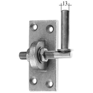 Pletscher Kloben regolabile, Ø 13mm, zincato a caldo per recinzioni e schermi.